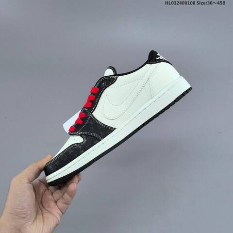 Nike Air Jordan 1 Black White Light Blue Red EU 36-45 Lifestyle - Unisex (BS-67051)