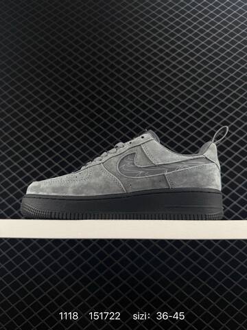 Nike Air Force 1 07 Grey Black EU 36-45 Lifestyle - Unisex (BS-74145)