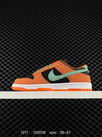 Nike SB Dunk Low Orange Black Mint Green EU 36-47 Skate - Unisex (BS-73774)