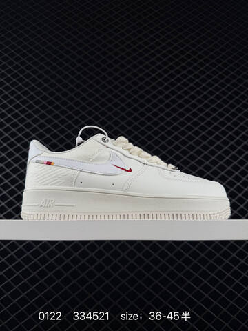 Nike Air Force 1 07 Low IQ1119-011 White Light Grey Red EU 36-45 Lifestyle - Unisex (BS-73021)