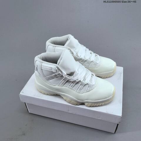 Jordan Air Jordan 11 Retro Sail White Cream 36 45 Basketball - Unisex (BS-66037)