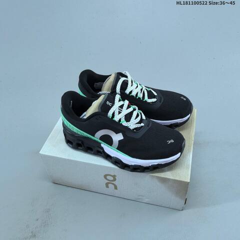 On Cloudmonster 2 Hyper Black White Grey Orange EU 36-45 Running Shoe Running Sneakers - Unisex (BS-69530)