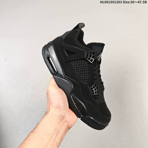 Air Jordan 4 Retro Black Cat Replica AIR JORDAN 4 Aj4 Lifestyle (BS-67556)