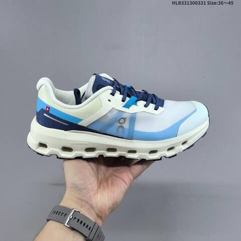 On Cloudvista 2 White Blue Navy Cream EU 36-45 Trail Shoe Trail Running Sneakers - Unisex BS-69651