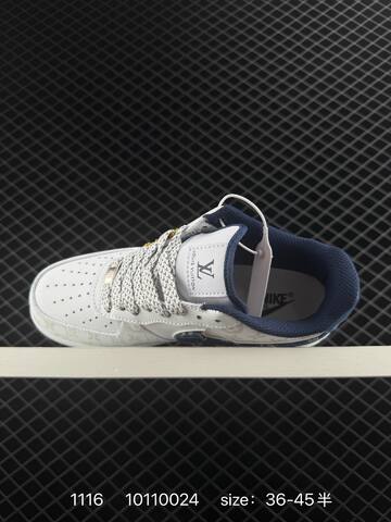Nike Air Force 1 07 White Navy EU 36-45 5 Lifestyle - Unisex (BS-74175)