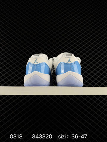 Jordan Air Jordan 11 Retro Low Georgetown White University Blue Ice Blue EU 36-47 Basketball Shoe - Unisex BS-79649