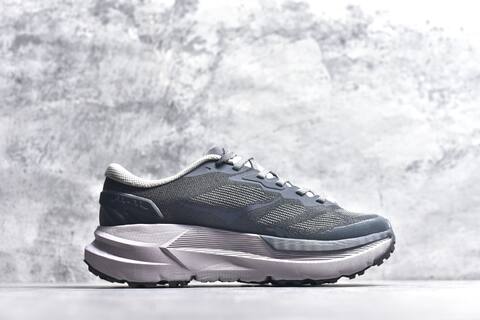 HOKA Mafate X Dark Grey Light Grey Lavender Blue Trail Shoe Trail Running Sneakers (BS-59809)