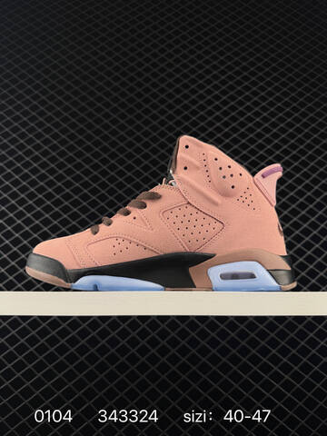 Jordan Air Jordan 6 Retro Pink Brown Black Blue EU 40-47 Basketball Shoe - Men s BS-79908
