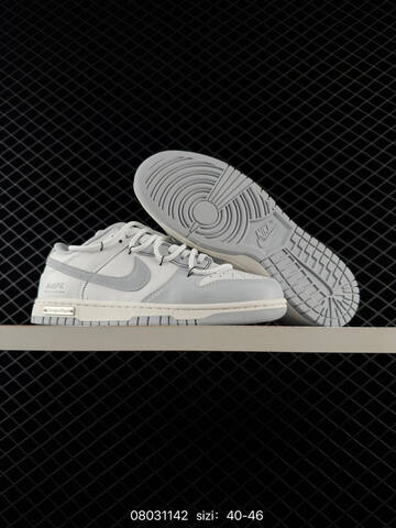Nike SB Dunk Low White Light Grey Off White 40-46 Skate - Men's (BS-69970)