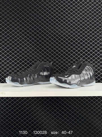 Nike Air Foamposite Pro Black White 40-47 Basketball - Men's (BS-73917)