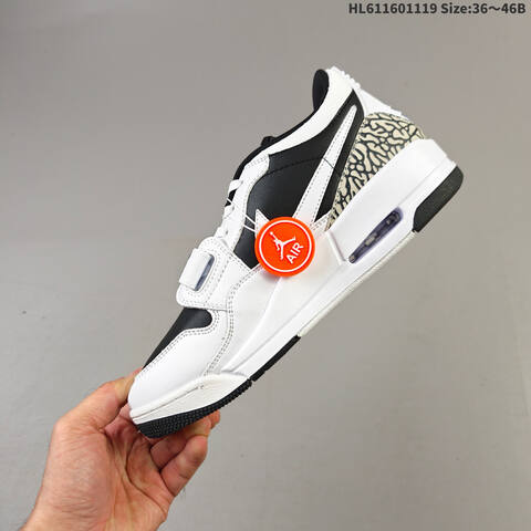 Jordan Air Jordan Legacy 312 Low Black White Gray 36 46B Lifestyle - Women's (BS-63479)