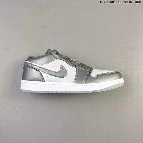 Jordan Air Jordan 1 Low OG HV4398-014 Grey White EU 36-46 Casual - Unisex (BS-63609)