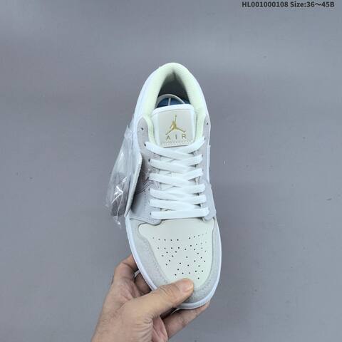 Jordan Air Jordan 1 Low Paris White Light Grey EU 36-45 Lifestyle - Unisex (BS-67055)