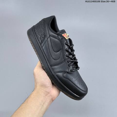 Nike Air Jordan 1 Low Black EU 36-46 Casual - Unisex (BS-67087)