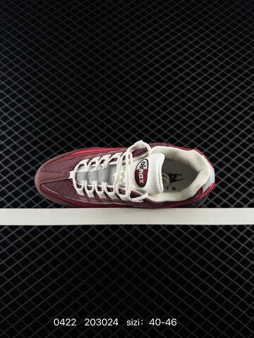 Nike Air Max 95 TT Burgundy Red Black White EU 40-46 Lifestyle - Men's (BS-71938)