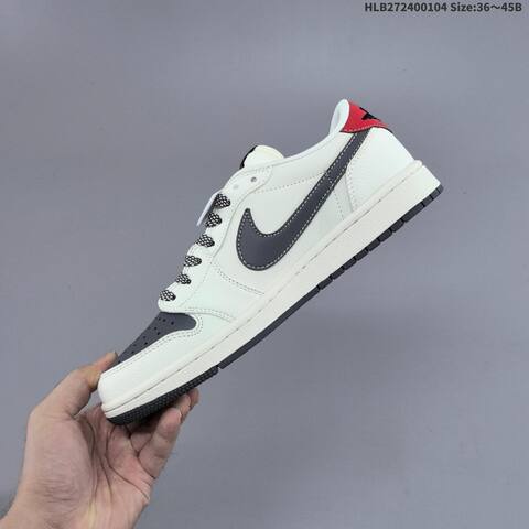Jordan Air Jordan 1 Low x Travis Scott Sail Black Red EU 36-45 Lifestyle - Unisex (BS-67114)