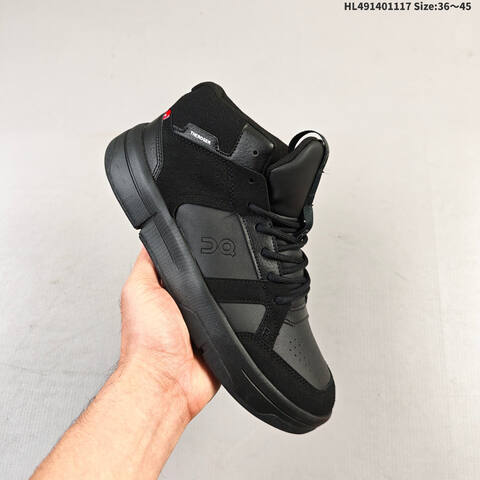 On THE ROGER Clubhouse Mid All Black EU 36-45 Sneaker Casual Sneakers - Unisex (BS-69809)