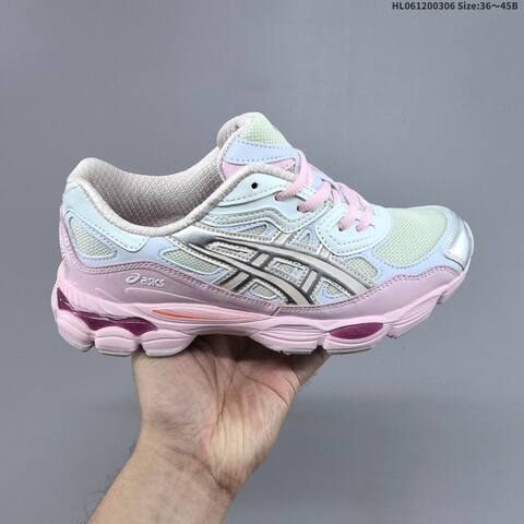 Asics GEL-NYC White Silver Beige Pink EU 36-45 Running Shoe Running Sneakers - Unisex (BS-69016)