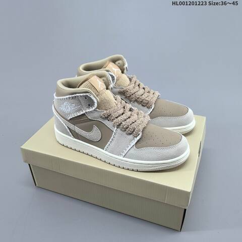 a Air Jordan 1 Mid Hemp Sail AIR JORDAN 1 Aj1 Lifestyle BS-67315