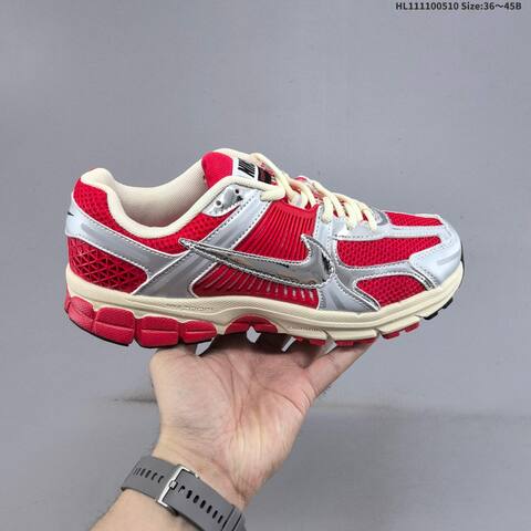 Nike Zoom Vomero 5 Red Silver Cream White EU 36-45 Running Shoe - Unisex BS-60423