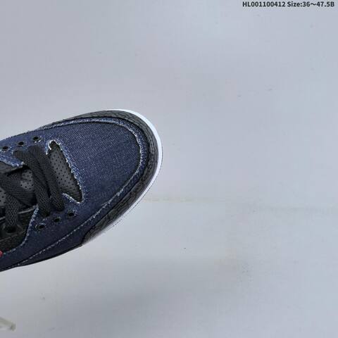 Jordan Air Jordan 3 Black Navy Denim White Red EU 36-47 5 Basketball - Unisex (BS-66229)