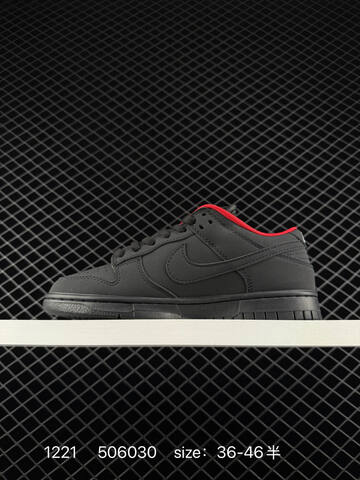 Nike SB Dunk Low Pro x Supreme Black Red EU 36-46 5 Skate - Unisex (BS-73559)