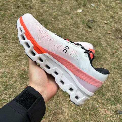 On Cloudmonster 2 3ME10121527 White Orange Black US 8 EU 41 UK 7 5 JP 26 Running Shoe Running Sneakers Men s BS-86980