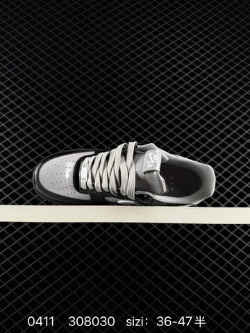 Nike Air Force 1 07 Black Grey White Patent Leather EU 36-47 5 Lifestyle - Unisex (BS-72174)