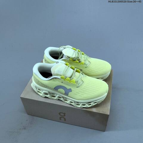 On Cloudmonster 3 Hyper Grey Black Lime White EU 36-45 Running Shoe Running Sneakers - Unisex (BS-69541)