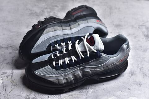 Nike Air Max 95 Grey Black Navy Red White Sneaker (BS-59636)