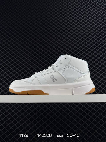 On The Roger Mid Club White Gum 36-45 Sneaker Casual Sneakers - Unisex (BS-85453)