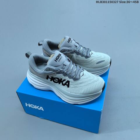 HOKA ONE ONE Bondi 8 Grey Black Red Purple Yellow EU 36-45 Running Shoe Running Sneakers - Unisex (BS-69372)