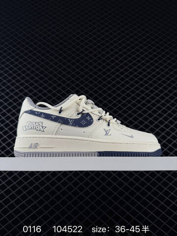 Nike Air Force 1 07 White Navy EU 36-45 Lifestyle - Unisex (BS-73118)