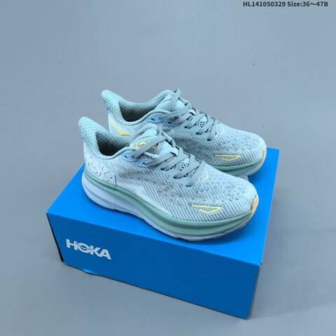 HOKA ONE ONE Clifton 9 All White EU 36-47 Running Shoe Running Sneakers - Unisex (BS-69368)