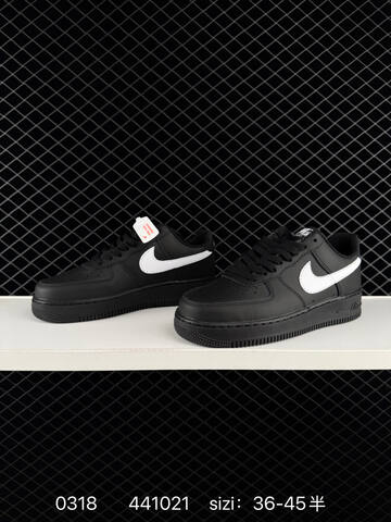 Nike Air Force 1 07 Black White 36-45 5 Casual - Unisex (BS-72619)