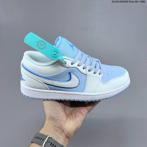 Air Jordan 1 Low Ice Blue AIR JORDAN 1 Aj1 Lifestyle (BS-66270)
