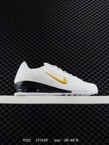 Nike Shox White Gold Black EU 36-46 5 Running - Unisex (BS-74647)