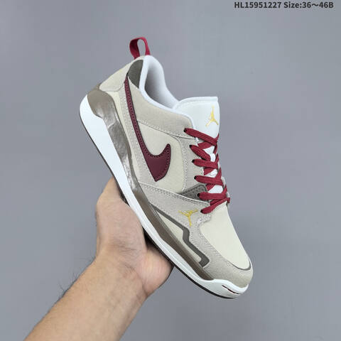 Nike Air Jordan CMFT Era Cream Beige White Burgundy 36 46 Casual - Unisex (BS-67230)