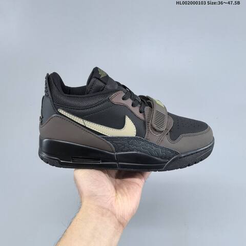 Jordan Legacy 312 Low Black Brown Olive EU 36-47 5 Basketball - Unisex (BS-67137)