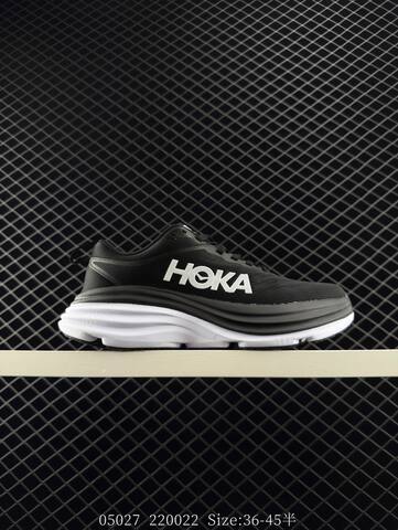 HOKA Bondi 8 Light Grey Off White EU 36-45 Running Shoe Running Sneakers - Unisex (BS-86635)