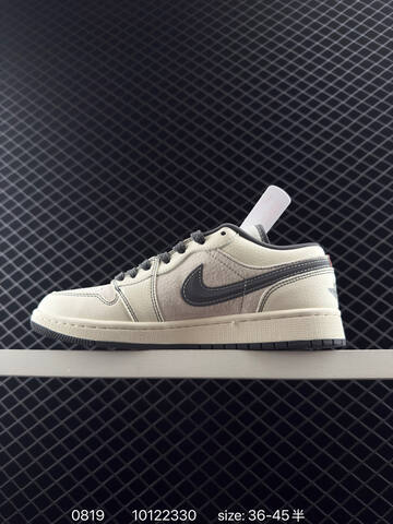 Jordan Air Jordan 1 Low Light Beige Dark Grey Red EU 36-45 Sneaker - Unisex BS-80881