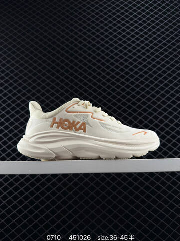 HOKA ONE ONE Other HOKA ONE Ortholite 1 1 Replica For Sale High-end Men s And Women s Fashion Sports Running And Basketball Shoes Up To 95 Off Retail During The Current Promotion Cream White Light Orange EU 36-45 Running Shoe Running Sneakers (BS-86563)