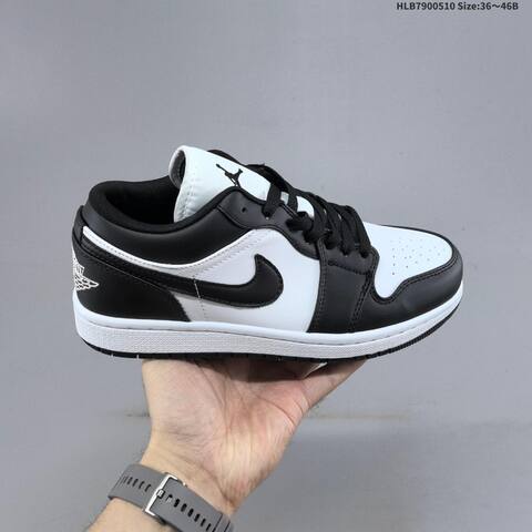 Jordan Air Jordan 1 Low OG DC0774-101 Black White EU 36-46 Basketball - Unisex (BS-66002)