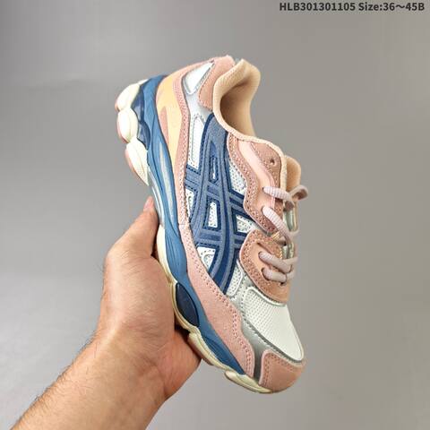 ASICS GEL NYC Grey Black Pink Blue Cream EU 36-45 Running Shoe Running Sneakers - Unisex (BS-69321)