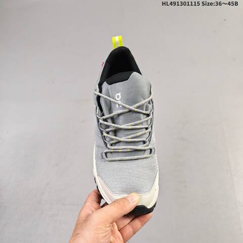 On Running Cloudrock Low WP Grey Off White Black Neon Yellow EU 36-45 Trail Shoe Trail Running Sneakers - Unisex (BS-69812)