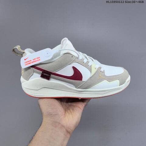 Jordan CMFT Era IQ9781-261 White Light Beige Burgundy Coral EU 36-46 Casual - Unisex (BS-67004)