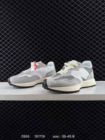 New Balance 327 Grey White Cream Black EU 36-45 Sneaker - Unisex (BS-82778)