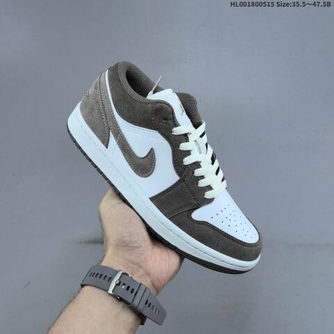 Jordan Air Jordan 1 Low White Grey 35 5 47 5 Lifestyle - Unisex BS-65969