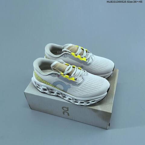 On Cloudmonster 3 Hyper H White Beige Yellow EU 36-45 Running Shoe Running Sneakers - Unisex (BS-69524)