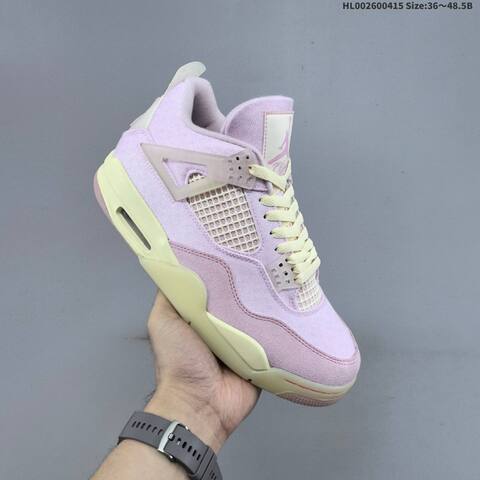 Jordan Air Jordan 4 Retro Denim Iced Carmine Pink EU 36-48 5 Basketball - Unisex BS-66184